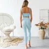 Fashion Designer Yoga Sportwear Tinesuits Fitness Bra leggings Due pezzi Set Allenamento Abiti da esterno Abiti sportivi Bra Gym Abbigliamento Runner Femmina