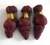 Colorful Loose wave 3 bundles vino rosso 99J estensioni dei capelli umani brasiliani in vendita