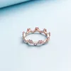 Top Mode Rose vergoldet Krone RING Frauen Mädchen Sommer Schmuck für Pandora Echt 925 Silber CZ Kristall Blumen Krone Ringe mit Original