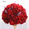 Dekoratif Çiçek Çelenkleri Özel 35/45cm Yapay Çiçek Topu Stand Mor Lavanta Centerpieces Düzenleme Düğün Kemeri Tablo B
