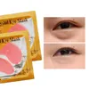 Crystal Collagen Mask Maquillaje Oro Polvo Polvo Parches Para Ojos Cuidado Hidratante Gel Gel Máscaras Palillo Eliminar Círculo Oscuro