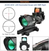 Trijicon ACOG 4X32 Réel Fibre Optique Red Dot Illuminé Chevron Verre Gravé Réticule Tactique Optique Portée Chasse Optique Sight