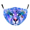 Animais 3D Face Máscara Algodão Reusável Face Máscaras Verão Out Porta Esporte Equitação Mascaras Moda Pano Face Máscaras Para Adultos Atacado