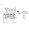 B006 Ein Satz Tremolo-Brücke, doppeltes Verriegelungssystem, gezogene Gitarrensaiten, Brücke, E-Gitarre, Brücke, Gitarren-Zubehörteil