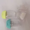 Pet Plastic 30ml Hand Landizer Bottle نصف جولة زجاجة Cap Cap Kids039s حمل مطهر مطهر بزجاجة 7983300