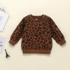 NOUVEAUX enfants garçons filles Leopard Pajamas imprimé ensembles enfants à manches longues Pantalons de poche 2PCSet Tenues de vêtements pour enfants décontractés 7439032