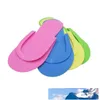 Eva Foam Salon Spa Slipper Engångspedikyr Thong Slippers Hotell Travel Hem Gäst Skönhet Slipper Stängd Toe Shoe Za1372