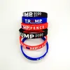 Trump 2020 bracelet en caoutchouc de silicone sport poignet bande Supporters Trump pour le président Bangles Manchettes 2020 Vote parti faveur LJJK2446