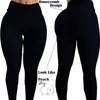 Billiga kvinnor Yoga Pants White Sport Leggings Push Up Tights Gym träning Hög midja Fitness Running Athletic Trousers2018512