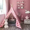 6039 Play Indian Tent Teepee Kids Playhouse Sleeping Dome Carry Carry Bag Pink7429760