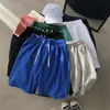 Erkekler Yaz Rahat Klasik Şort Elastik İpli Bel Katı Renk Şort Cepleri ile Egzersiz Spor Boardshorts M-3XL