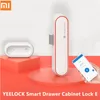 Xiaomi Mijia YeeLock 스마트 드로어 캐비닛 잠금 키가없는 블루투스 앱 잠금 해제 도난 방지 아동 안전 파일 보안