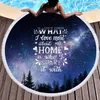 Camping Picnic Rugs Round Beach Towel Printed Beach Blanket Polyester Women Tassel Bikini Cover Ups Yoga Mats Table Cloth 30pcs DW5011