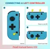 ワイヤレスBluetooth左右JoyconゲームコントローラーJoysticks GamePad Console for Nintend Switch ns Joycon6772592