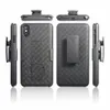 Vävd 2 i 1 Hybrid Hard Shell Holster Combo Case Kickstand Belt Clip för iPhone 11 Pro Max XS XR X 7 8 Plus SE 2020 Samsung NOT6598487