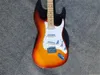 Sunset color body Electric Guitar with White Pickguard,Maple Neck,Chrome Hardware ,Provide customized service,