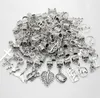 100pcs/lot alloymixed Vintage charms Pendant Big Hole Beads fit Pandora Charms Bracelets Necklace DIY Jewelry Making