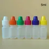 Free Ship Soft Style PE Needle Bottle5ml 10ml 15ml 20ml 30ml 50ml Plastic Dropper Bottles Child Proof Caps LDPE E Liquid Empty Bottle