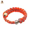 Honeypuff Bracelet En Forme De Tuyau De Fumée En Métal Jamaïque Rasta 280 MM Portable Fumée Fluorescence Main Tuyaux De Tabac Cadeau Fumer En Gros