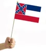 Flaga National Mississippi State Flag Flag poliester USA flaga USA Dwie strony drukowane poliestrowy baner zjednoczony Stany Zjednoczone Unite Flagi LSK211