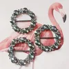 10pcs 51*51mm Black Plated Crystals A Rhinestones Flower Round Buckle Beads For Scrapbooking Craft Mobile phone case New Bridal Decor