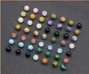 20 pièces perles de pierre en vrac 8mm 10mm 12mm rondes semi-précieuses pierres précieuses naturelles Quartz couleurs mélangées pour la fabrication de bijoux244S