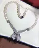 Collier de perles d'eau douce blanches oblates, noué à la main, simple et noble, 10-11mm, 70cm, micro incrustation de zircon, accessoires pour collier, chaîne de pull
