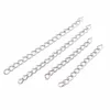 300pcs/lot 50mm Necklace Extension Chain Bulk Bracelet Extended Chains Tail Extender For Jewelry Making Findings