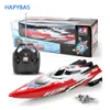 4 Canais RC Barcos Plastic elétricos brinquedos de controle remoto Speed ​​Boat gêmeo Motor Kid Chirdren elétricos