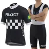 Klasik Pro Team Bisiklet Jersey Set Erkekler Yaz Kısa Kollu Yol Yarışı Bisiklet Jersey Black Retro Bib Şort Bisiklet Jersey Bik2201