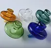 Neuer Entwurf 4mm Opaque Bottom 10mm 18mm männliche Quarz banger 14mm weiblicher Nagel mit farbiger UFO Carb Cap Terp Perle dab rig