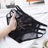 Mutandine di pizzo da donna Intimo sexy con fiocco Perizoma trasparente Perizoma da donna Sexy Lingerie Scava fuori G-String Mutandine traspiranti femminili 2736