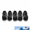 Atacado- 10 pcs preto mobiliário de plástico perna plugue pernas pés blanking end caps inserção plugues Bung para tubo de tubo redondo 8 tamanhos 16-35mm