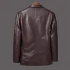 Spring And Autumn Men's Suit PU Leather Jacket Male Casual Coat Korean Version Of The Slim Outwear Overcoat Outergarment1