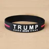 Braccialetto in silicone Donald Trump 2020 Keep America Great Wristband Braccialetto sportivo per elezioni generali statunitensi 3 colori HHA1463