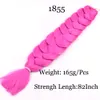 Synthetic Braiding Hair Extensions 82Inch unFolded 165g/Pcs Long Jumbo Braids Crochet Hair Extensions More colors