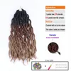 Ombre Kręcone Szydełka Włosy Syntetyczne Oplatanie Włosów Rozszerzenia Bogini Faux Locs 18 cali Miękkie Dreads Dreadlocks Fala Wave Dreads