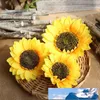 Cabeça de flor de girassol Flores artificiais DIY bola de bola fotografia adereços decoração de casa decoração de casamento corsage