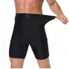 Män kropp shaper kompression shorts bantning formad midja tränare magkontroll trosor modellerande bälte anti chafing boxer byxor1284l