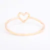 Simple Hollow Love Heart Ring Beautiful Gold Silver Wedding Couples Heart Ring Jewelry Bride Size 6 7 8 9 10 for Women Girl Valentines Gift