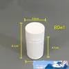 20/30/50/60/80/100 / 150ml weiße Kunststoffpillenflasche, Bambusform PE-Container für Pharmazie / Medizin / Kapsel F1287