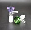 도매 14.4mm의 18mm 유리 그릇 깔때기 슬라이드 조각 슬라이드 기억 만의 악세사리 담배 흡연은 DHLSHIPPING을 봉 앞뒤를 헤아 리지 두꺼운 물 파이프를 그릇