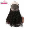 Accessoires de cheveux perruques greatremy malaisien profonde bouclé broyeur de cheveux humain lace dentelle perruques avant 1024 pouce en dente