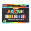 15 Colors Acrylic Paint Marker Pens Paint Pen Art Markers Set for Paper Glass Metal Canvas Wood Ceramic Painting DIY Crafts