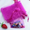 10x15cm Sacchetti disegnabili Sacchetto di seta Sacchetti regalo in organza Decorazione della festa nuziale Gioielli Borsa per imballaggio di perline sfuse