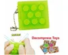 Fidget Estresse brinquedos alívio para Adultos Novidade Brinquedos para Bubble Crianças Enrole Keychain Fidget Pop Squeeze Voice Music bolha de estalo brinquedos dedo