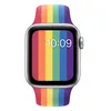 Nova cinta de silicone arco -íris para banda de relógio Apple 44mm 42mm Iwatch Series 5 4 3 2 1 Pulseira 40mm 38mm Pulseira Smart Watch S9701219