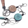 Lanyard Crystal Rhinestone Mobile Phone Neck Strap Key Holder Rhinestone Lanyard Badge Reel