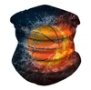 Maski Magic Ball Print Turban Football Mleko Jedwabne Kolarstwo Kerchief Głowy DustPoof Scarve Outdoor Wymienny Drukowanie wielokrotnego użytku Maska Lsk584