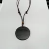 DHL Lava Stone Pendant Necklace Scalar Health Energy Quantum Pendant with Negative Ion Energy Natural Stone Pendant Black Jewelry Negative